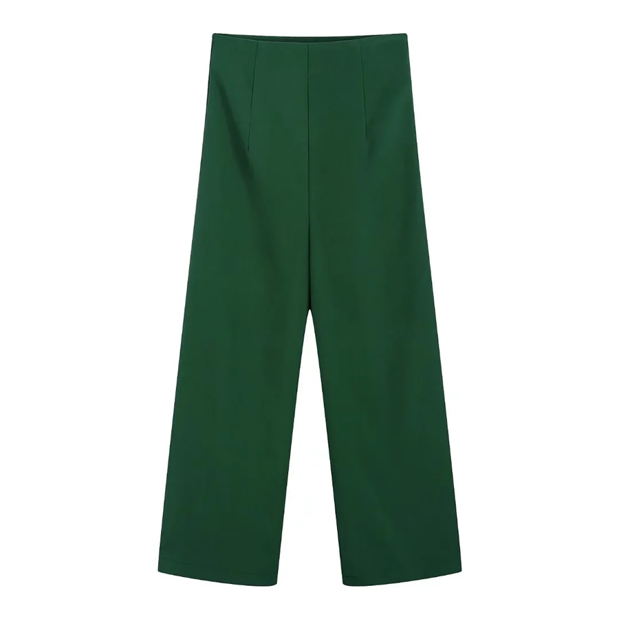 Fashion Ink Wovenly Pleated Straight Trousers,Pants