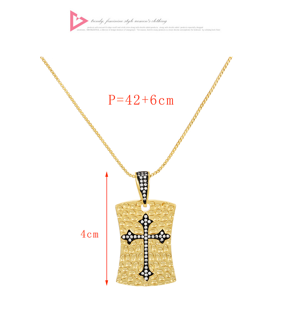 Fashion Gold-3 Bronze Zirconium Heart Necklace,Necklaces
