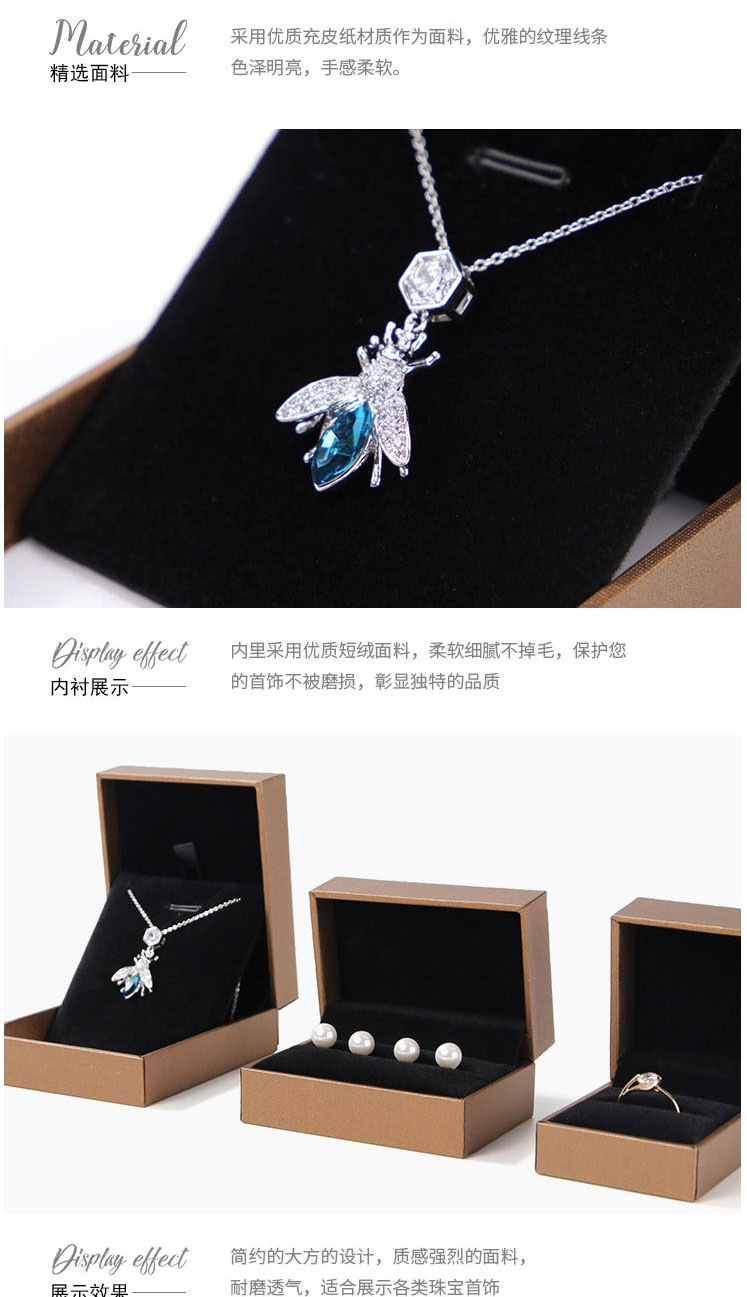 Fashion White Leather Bracelet Box Cardboard Geometric Jewelry Box,Jewelry Packaging & Displays