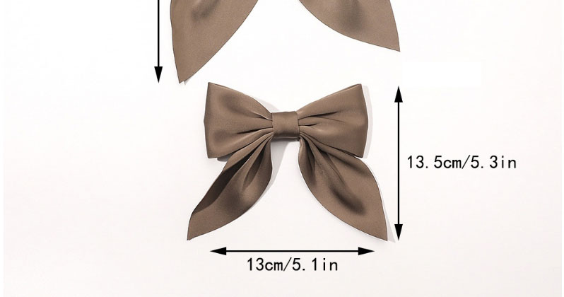 Fashion Small Wine Red Double Sided Satin Bow Ribbon Hair Clip,Hairpins