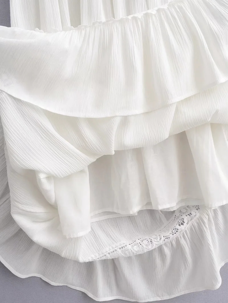 Fashion White Lace Halterneck Maxi Dress,Long Dress