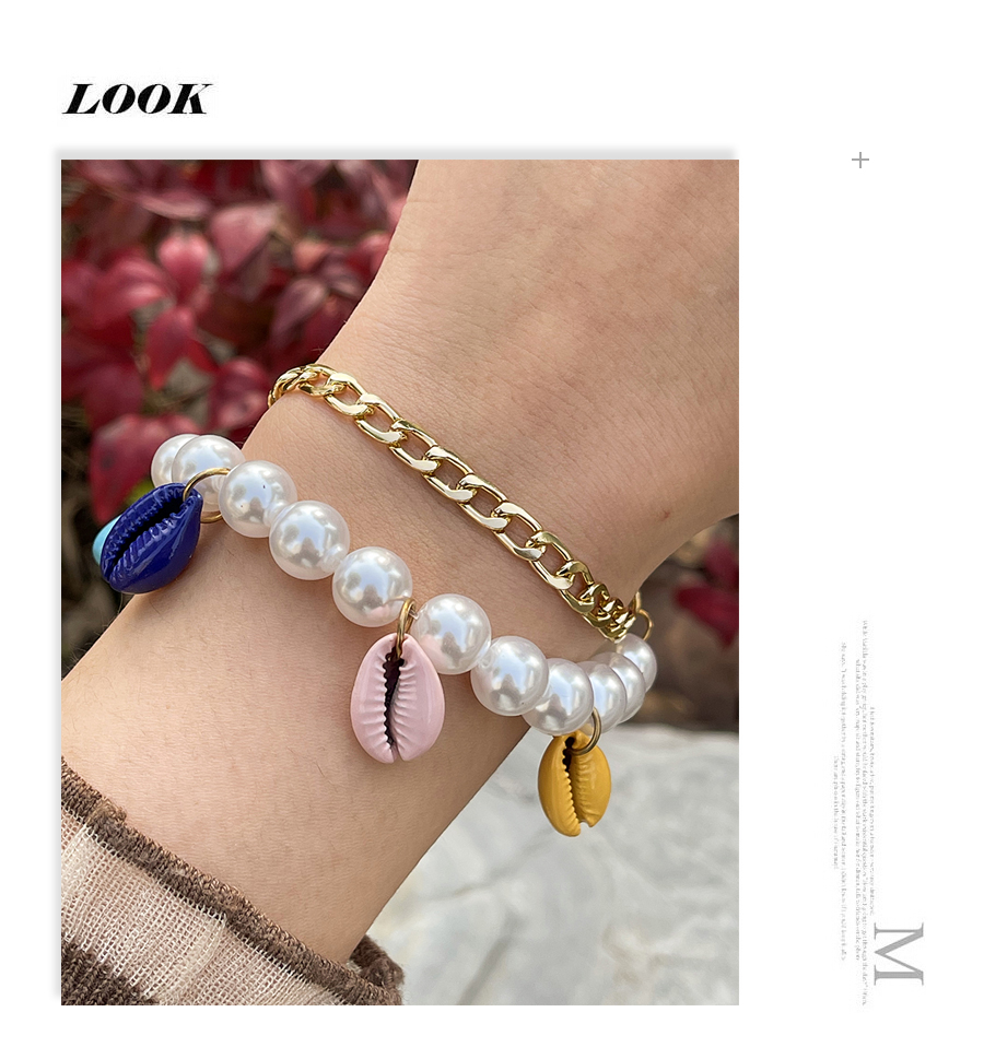 Fashion Color Alloy Pearl Shell Bracelet,Fashion Bracelets