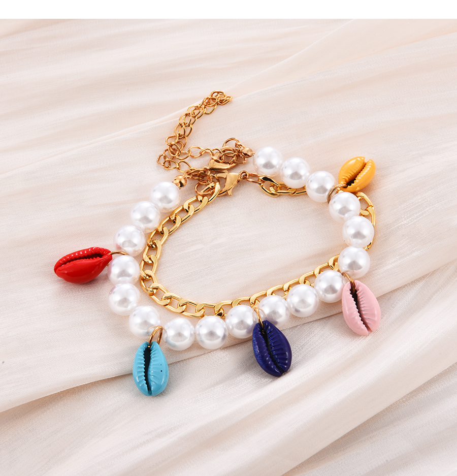 Fashion Color Alloy Pearl Shell Bracelet,Fashion Bracelets