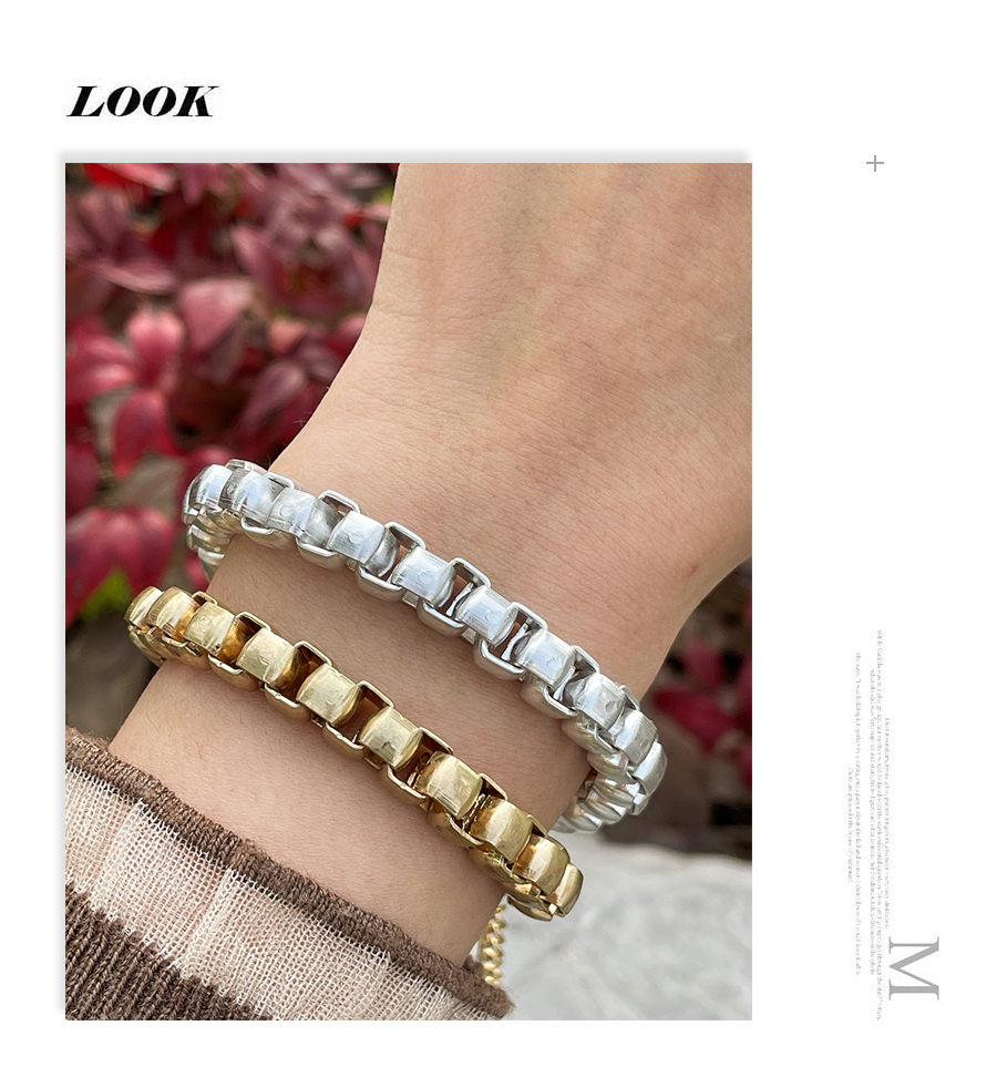 Fashion Silver Alloy Thick Chain Bracelet,Fashion Bracelets
