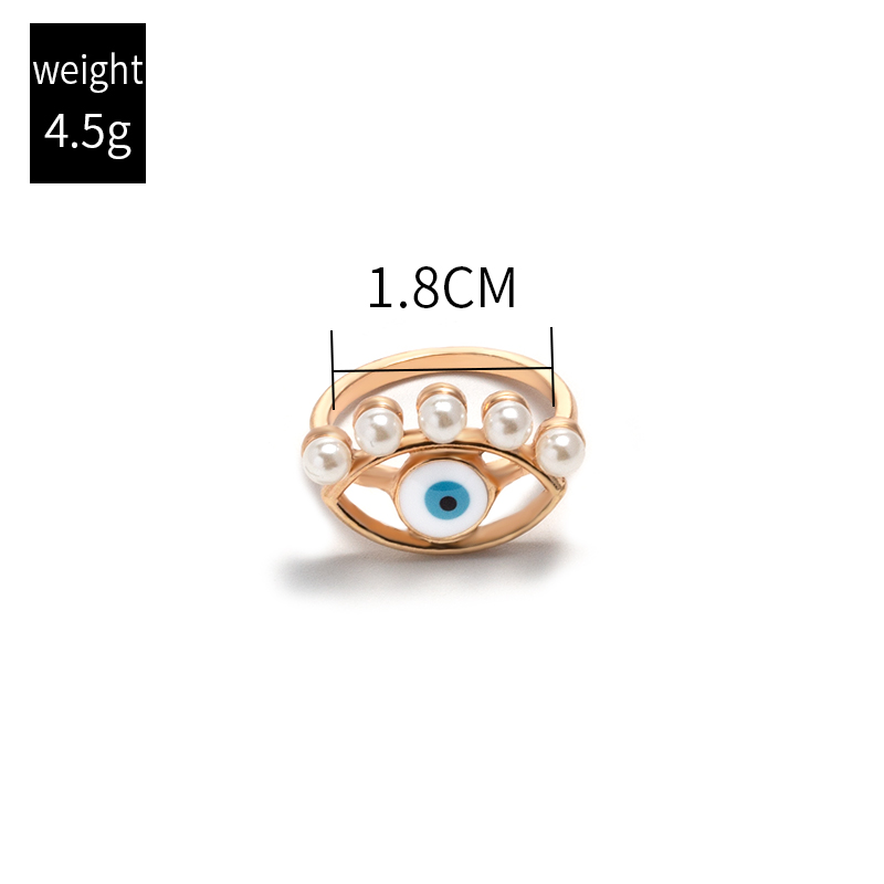 Fashion Gold Metal Pearl Eye Ring,Fashion Rings