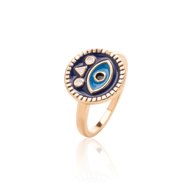 Fashion J4206j Metal Diamond Geometric Eye Ring,Fashion Rings