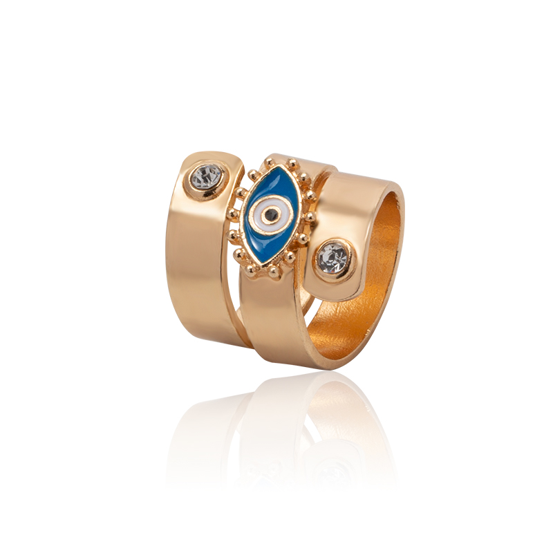 Fashion J4206l Metal Geometric Eye Ring,Fashion Rings