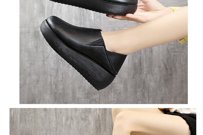 Fashion Brown Platform Shoes With Platform Heels,Slippers