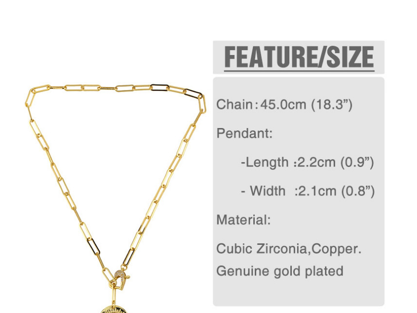 Fashion Five-pointed Star Pendant Love Heart Diamond-set Copper Gilded Round Necklace,Necklaces