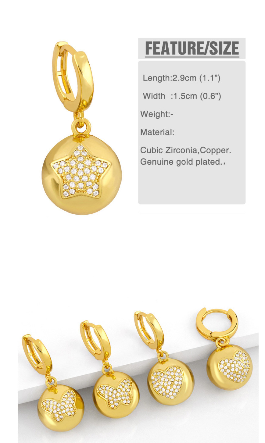 Fashion Elephant Stars Moon Balls Diamonds Butterfly Love Heart Geometric Earrings,Earrings