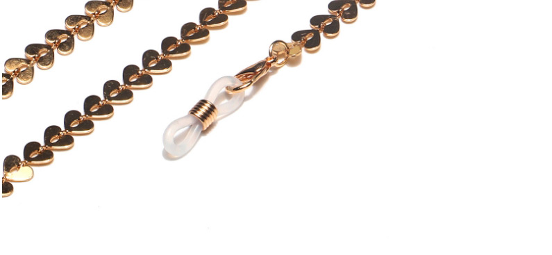 Fashion Golden Handmade Copper Peach Heart Chain Glasses Chain,Sunglasses Chain