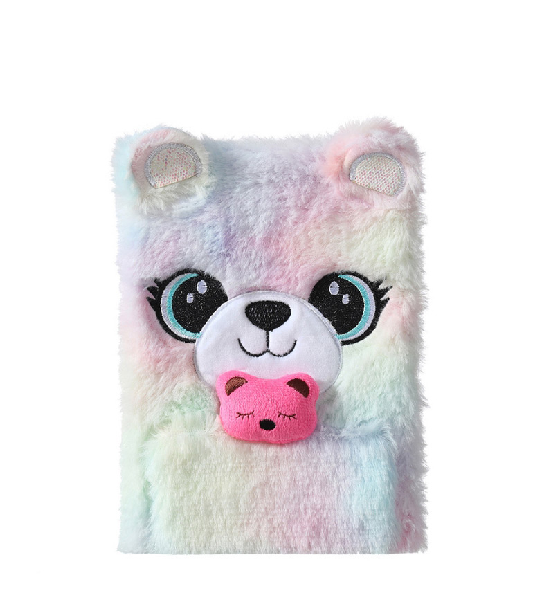 Fashion Polka Dot Color Alpaca Alpaca Print Embroidery Childrens Plush Diary,Notebook/Agenda