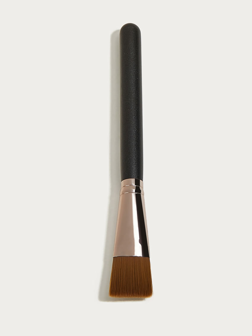 Fashion Mask Brush Single Wooden Handle Aluminum Tube Nylon Hair Makeup Brush,Beauty tools