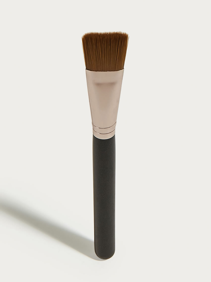 Fashion Mask Brush Single Wooden Handle Aluminum Tube Nylon Hair Makeup Brush,Beauty tools