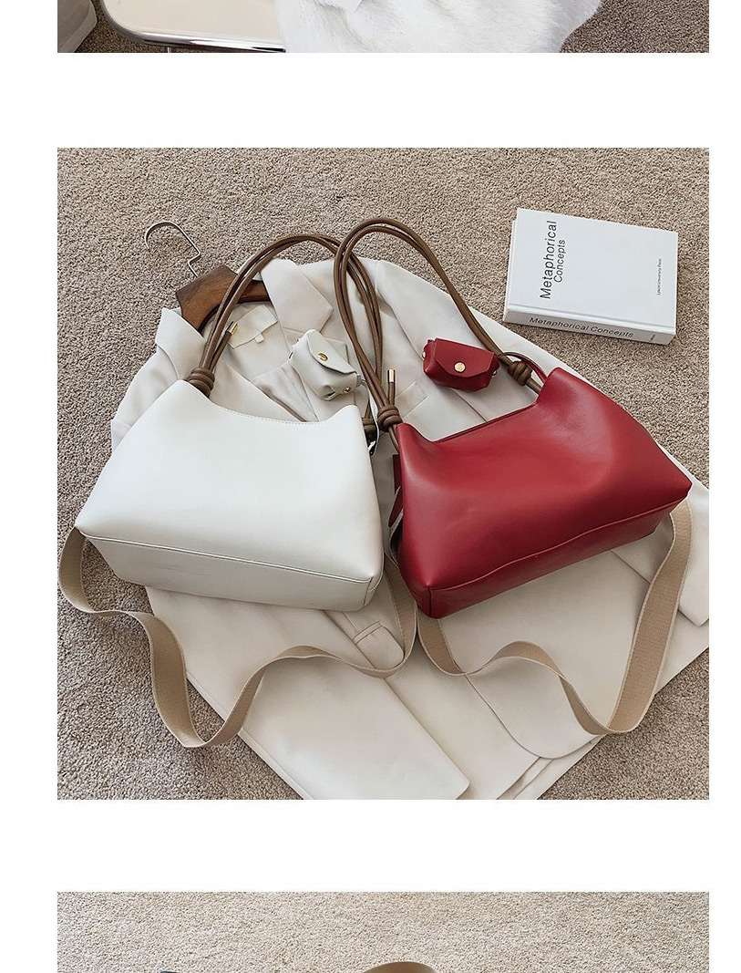Fashion Khaki Wide Shoulder Strap Stitching Diagonal One-shoulder Picture Bag,Messenger bags