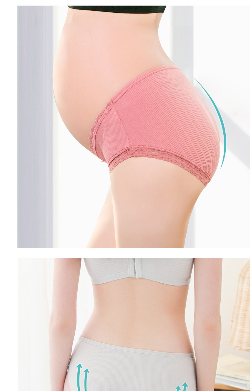 Fashion Sakura Love Low-waist Cotton Belly Lift Seamless Large Size U-shaped Maternity Panties,SLEEPWEAR & UNDERWEAR