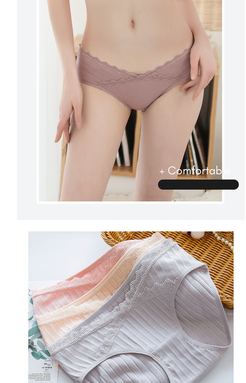 Fashion Color Cotton Edging Low-waist Cotton Belly Lift Seamless Large Size U-shaped Maternity Panties,SLEEPWEAR & UNDERWEAR