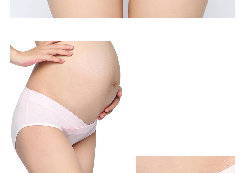 Fashion Pink Large Size Cotton Underwear For Pregnant Women With Low Waist Support,SLEEPWEAR & UNDERWEAR