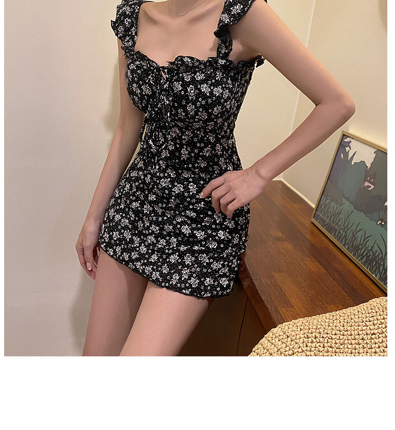 Fashion Printing Printed Fungus Skirt One-piece Swimsuit,One Pieces