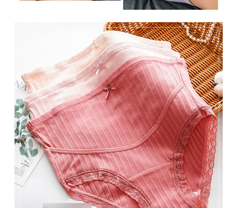 Fashion Pink High Waist Breathable Belly Lift Seamless U-shaped Maternity Panties,SLEEPWEAR & UNDERWEAR