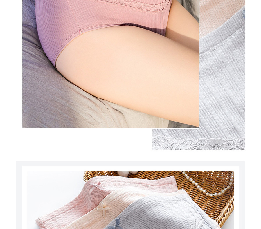 Fashion Gray High Waist Breathable Belly Lift Seamless U-shaped Maternity Panties,SLEEPWEAR & UNDERWEAR