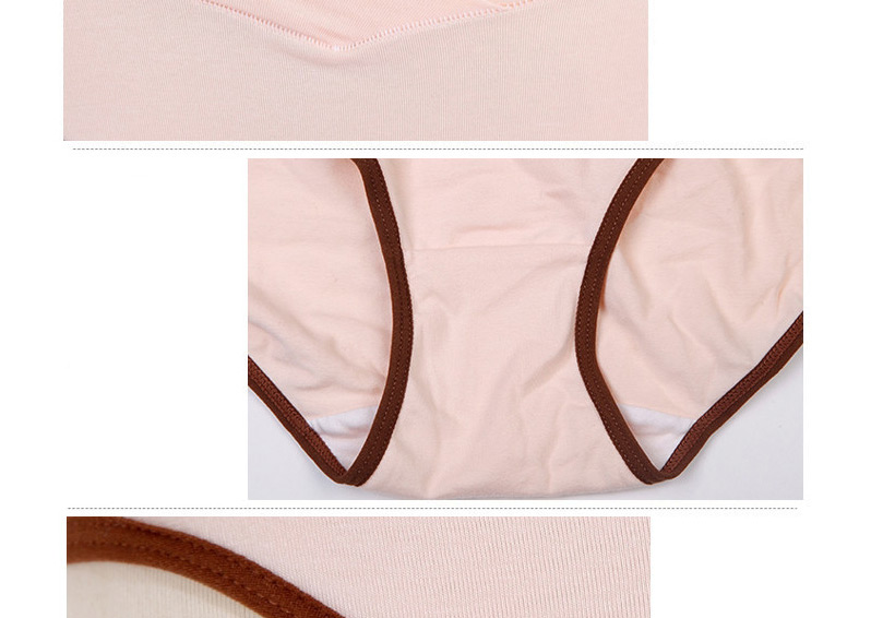 Fashion Khaki Stripes Large Size U-shaped Pregnant Women Underwear,SLEEPWEAR & UNDERWEAR