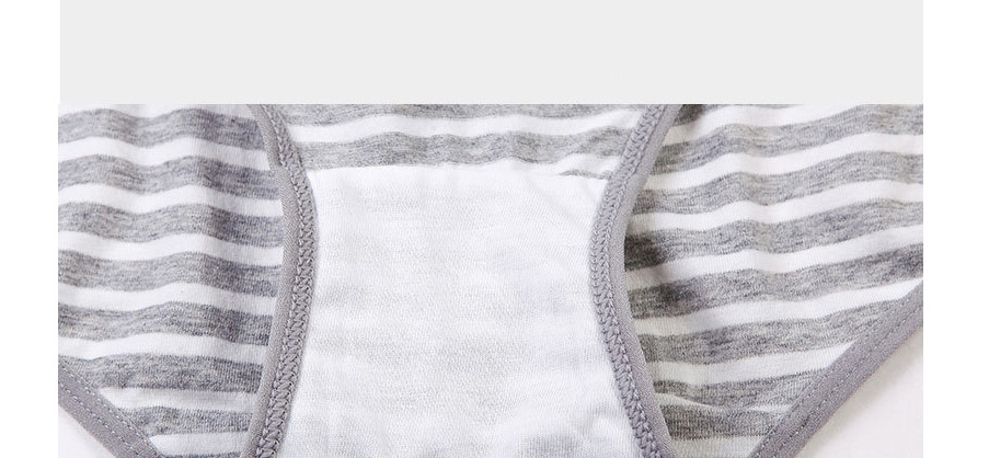 Fashion Gray Pinstripe Low-waist Cotton Belly Lift Seamless Large Size U-shaped Maternity Panties,SLEEPWEAR & UNDERWEAR