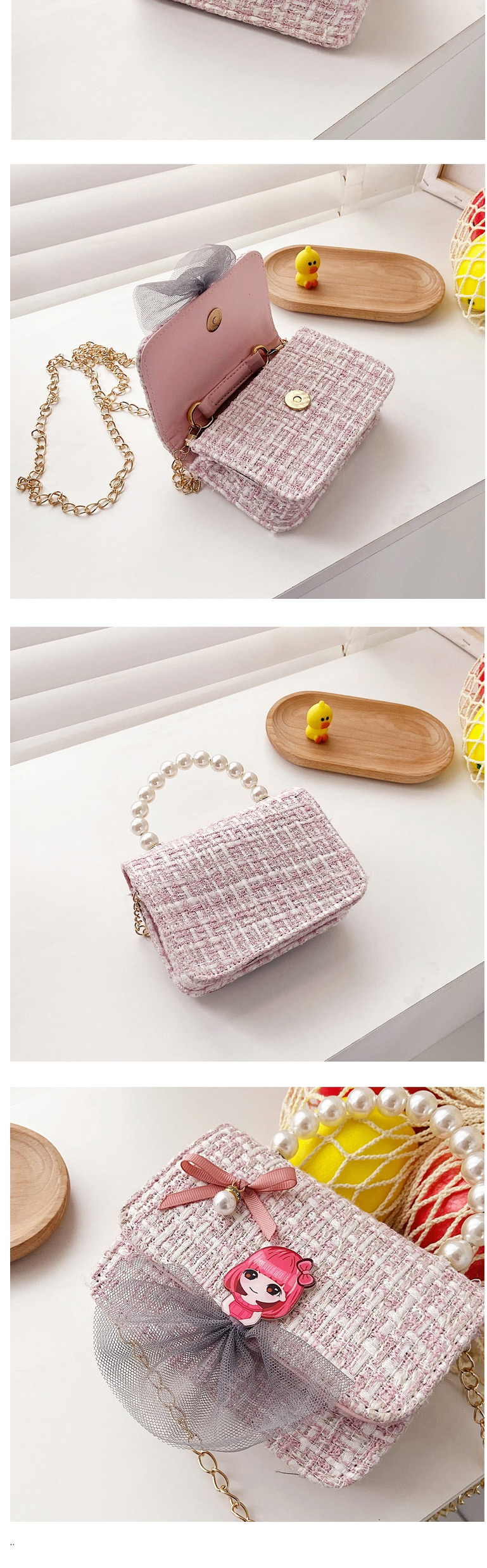 Fashion Rabbit White Chain Lock Rabbit Childrens One-shoulder Diagonal Bag,Shoulder bags