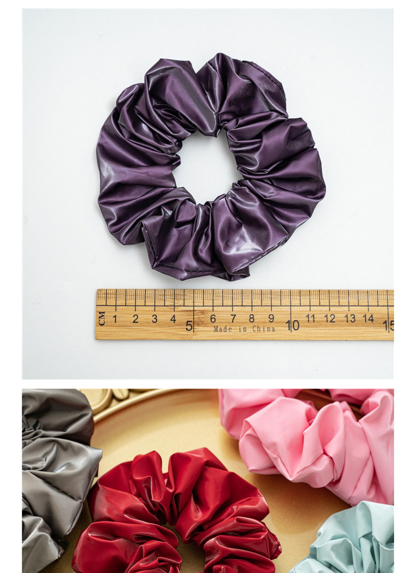 Fashion Waterproof Material Dark Purple Waterproof Elastic Band Elastic Large Intestine Loop Hair Rope,Hair Ring