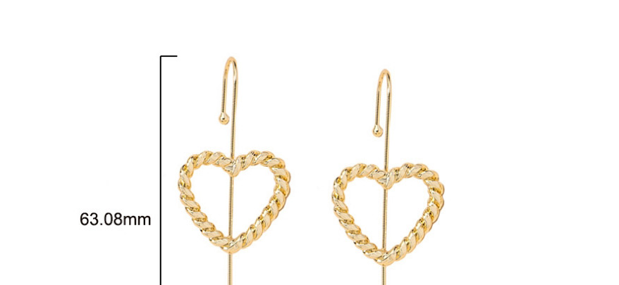 Fashion Gold Color One Word Love Alloy Pierced Ear-hook Earrings,Stud Earrings