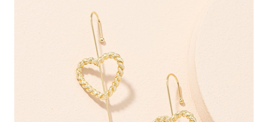 Fashion Gold Color One Word Love Alloy Pierced Ear-hook Earrings,Stud Earrings