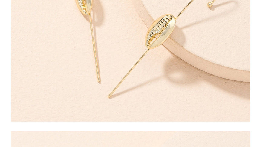 Fashion Gold Color Shell Alloy Ear Bone Clip Earrings,Clip & Cuff Earrings