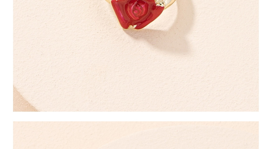 Fashion Gold Color Rose Flower Dripping Alloy Ring,Fashion Rings