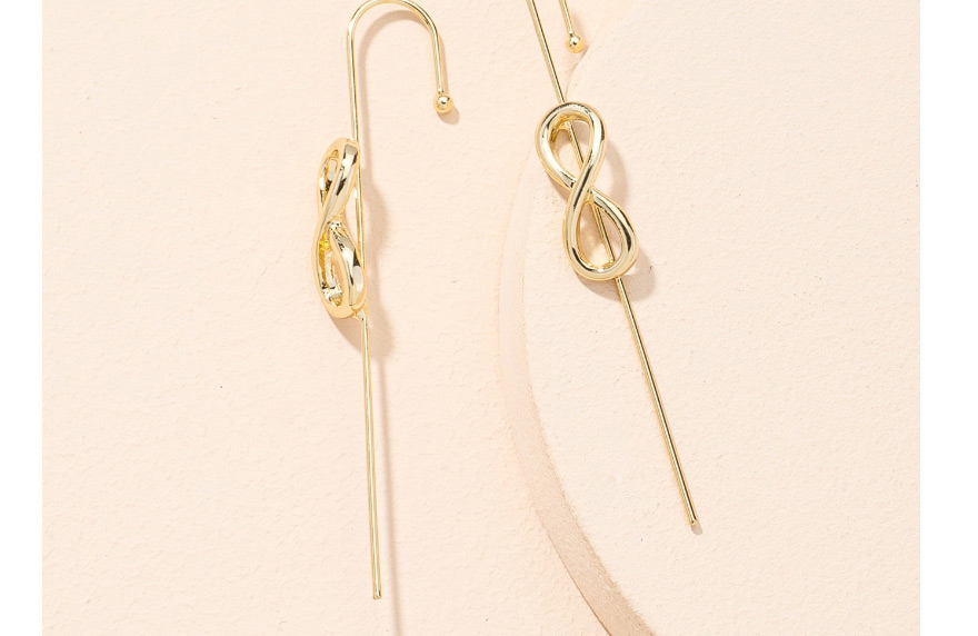 Fashion Bow Ear Hook Butterfly Combined With Gold Piercing Ear Hook,Stud Earrings