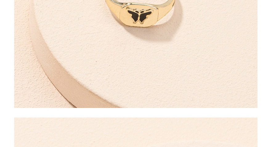 Fashion Gold Color Butterfly Alloy Drop Oil Geometric Ring,Fashion Rings