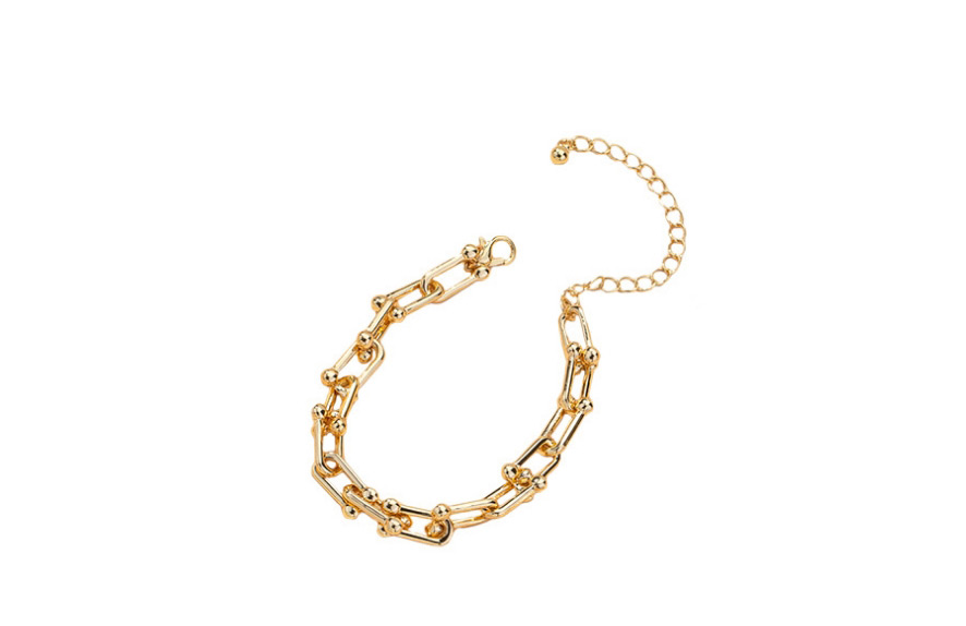 Fashion Set U-shaped Lock Small Lock Alloy Pendant Multi-layer Necklace Bracelet,Jewelry Sets