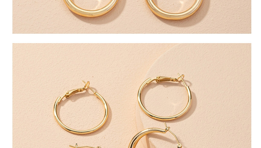 Fashion Geometry Geometric Alloy Circle Earrings,Hoop Earrings