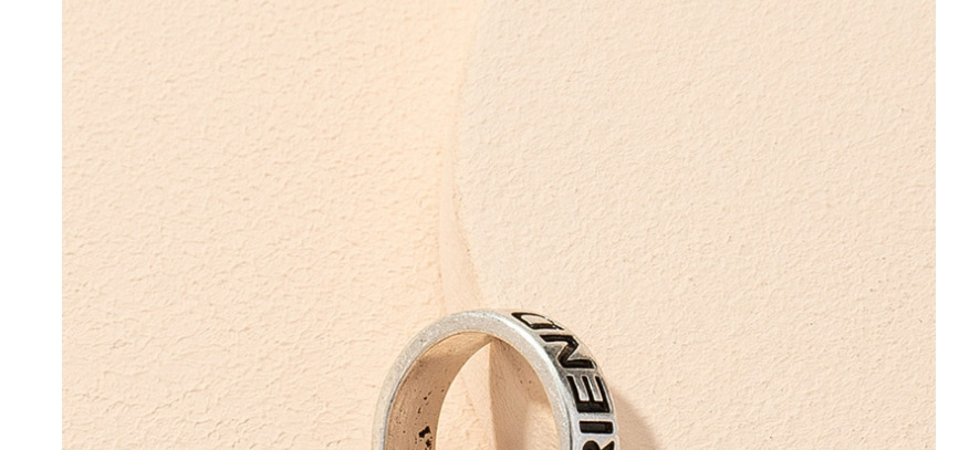 Fashion Ring Letter Alloy Wide Brim Ring,Fashion Rings