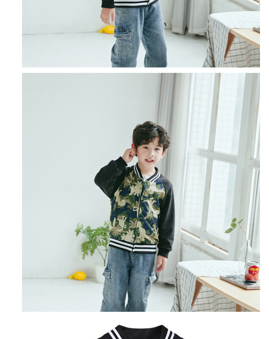Fashion Colored Flowers Printed Contrast Stitching Childrens Jacket,Kids Clothing