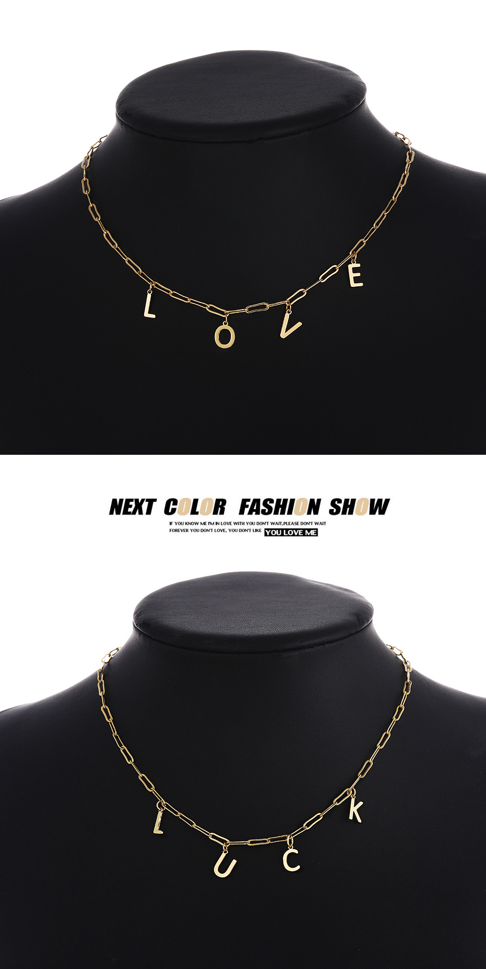 Fashion U Copper Letter Pendant Accessories,Necklaces