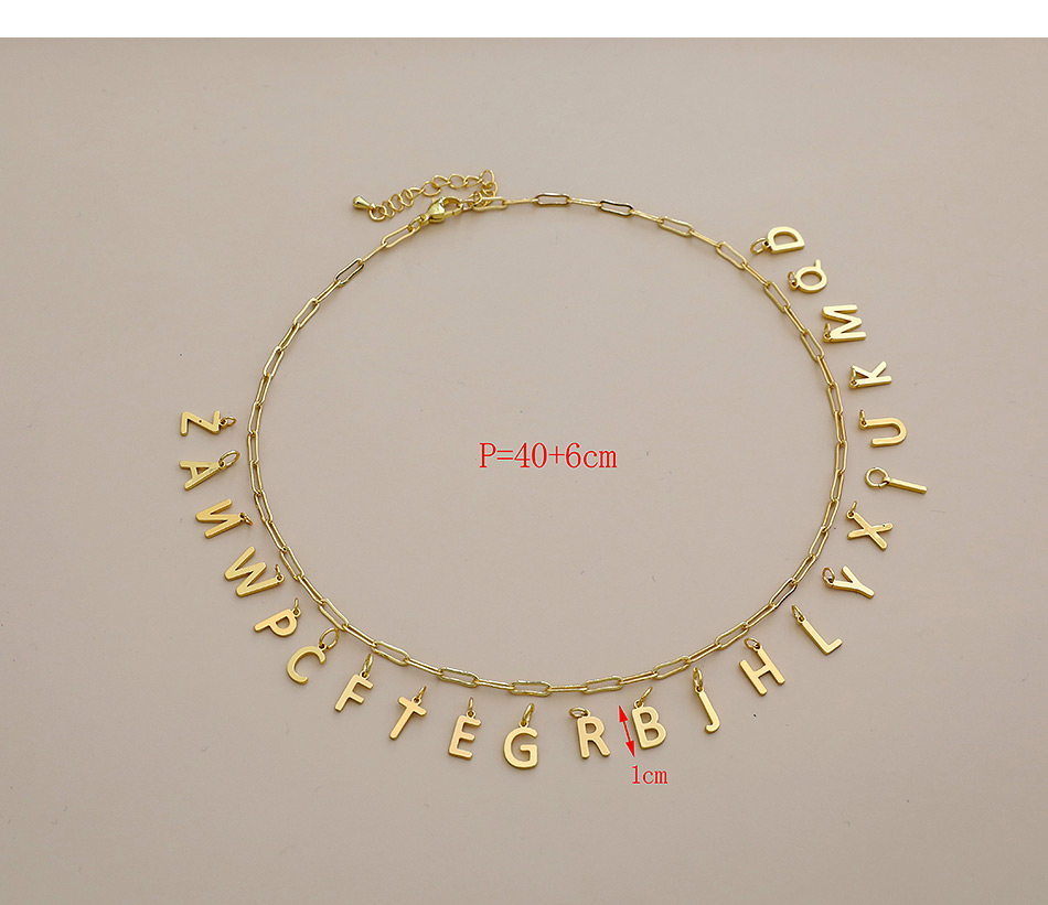 Fashion T Copper Letter Pendant Accessories,Necklaces