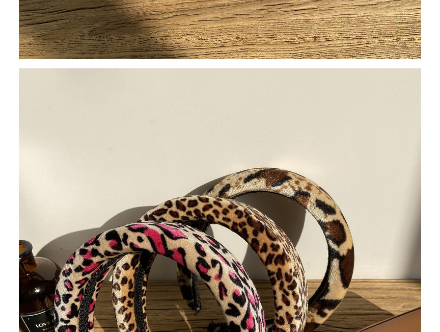 Fashion Leopard 3 Leopard Print Fabric Wide Brim Headband,Head Band