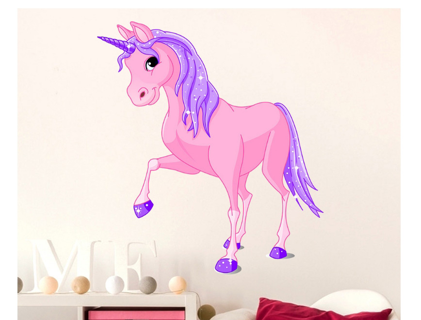 Fashion 40*46cm Unicorn Living Room Bedroom Wall Sticker,Household goods