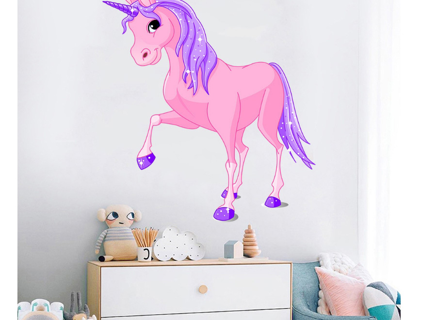 Fashion 40*46cm Unicorn Living Room Bedroom Wall Sticker,Household goods