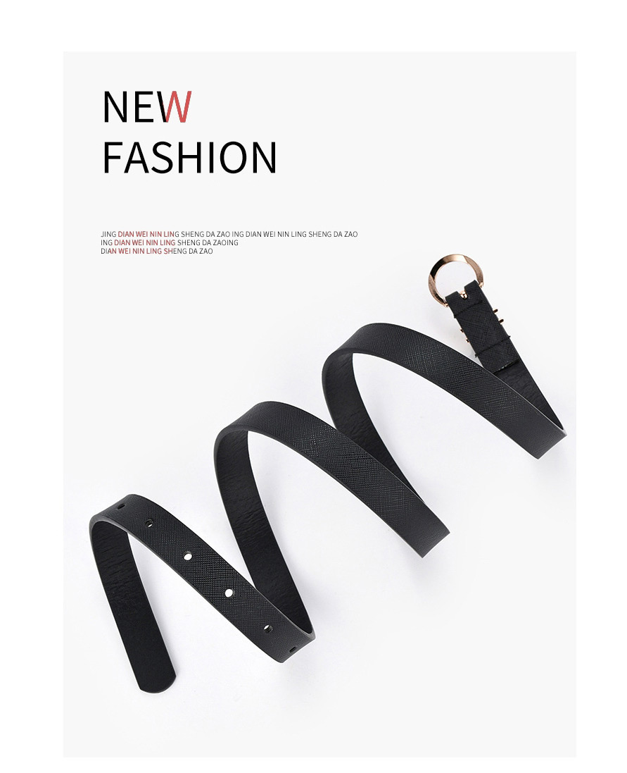 Fashion Golden Pure Color Pin Buckle Alloy Small Belt,Thin belts
