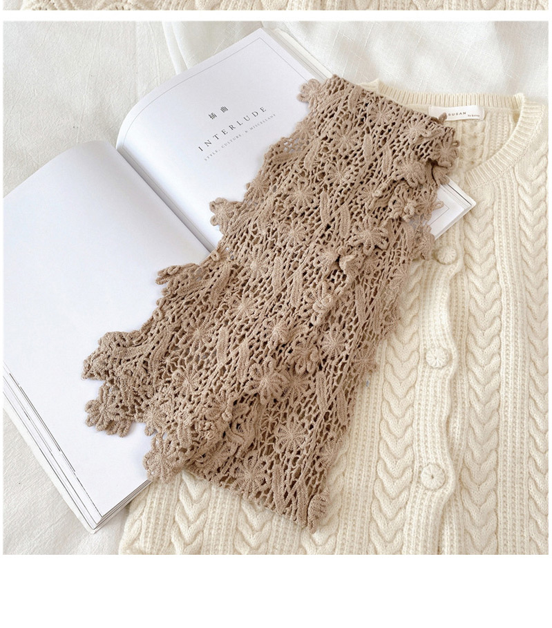 Fashion Camel Cotton Openwork Long Scarf,Thin Scaves