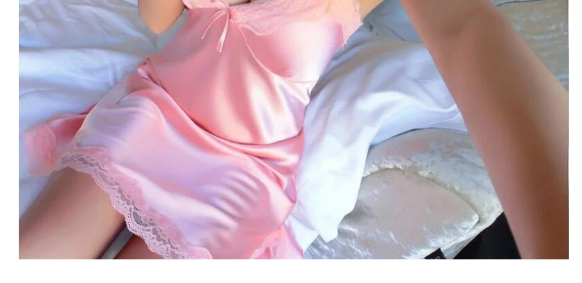 Fashion Pink Oversized Lace Nightdress,SLEEPWEAR & UNDERWEAR