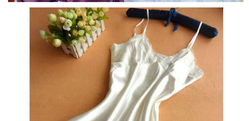 Fashion White Oversized Lace Nightdress,Lover Suit