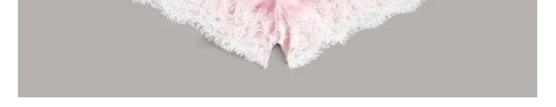 Fashion Pink Striped Lace See-through Underwear Set,SLEEPWEAR & UNDERWEAR