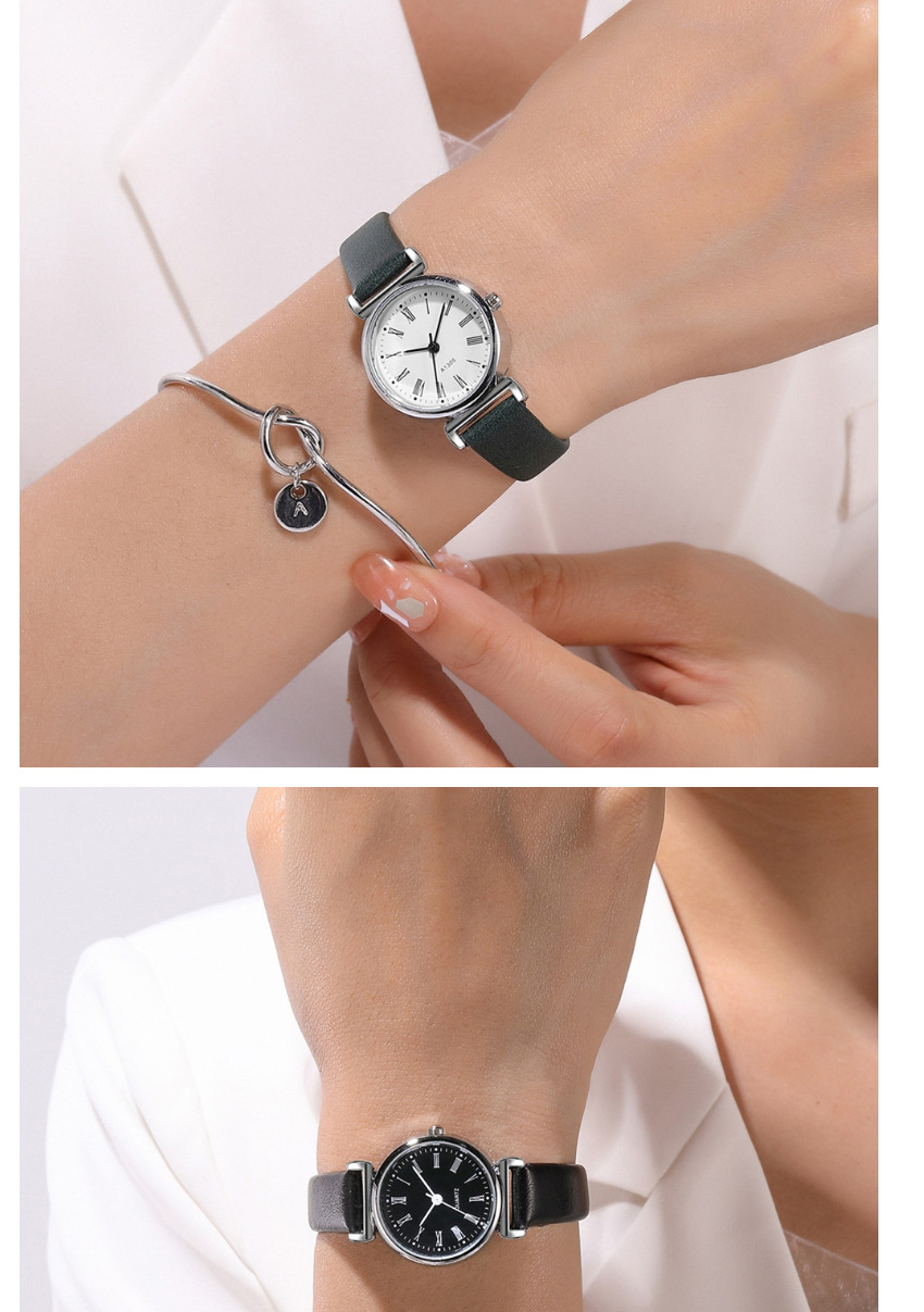 Fashion Brown Thin Strap Roman Scale Quartz Watch,Ladies Watches